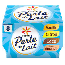 Yaourt Perle De Lait Assortiment Vanille Citron Coco Amande
