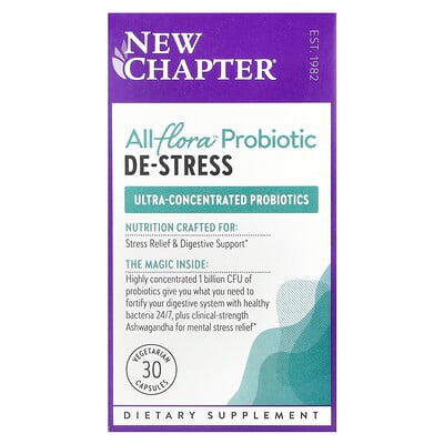 All-flora™ Probiotic, De-stress, 30 Vegetarian Capsules