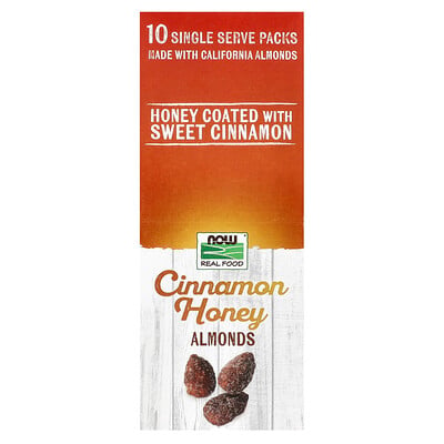 Cinnamon Honey Almonds, 10 Single Serve Packs, Packets