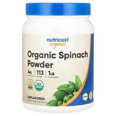 Organic Spinach Powder, Unflavored