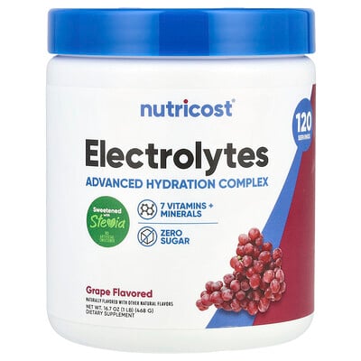 Electrolytes, Advanced Hydration Complex, Grape, 1 Lb