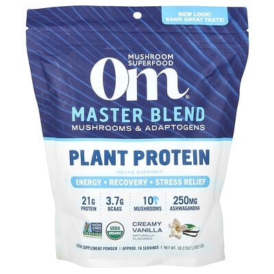 Master Blend, Plant Protein, Creamy Vanilla, 1.14 Lbs
