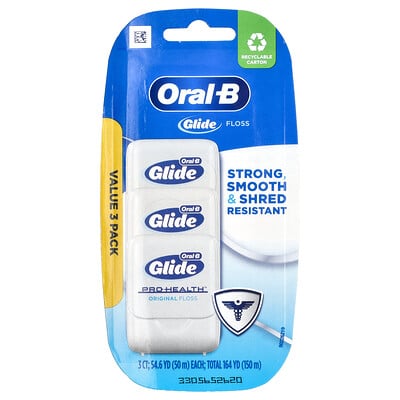 Glide, Pro-health, Original Floss, 3 Pack, 54.6 Yd Each