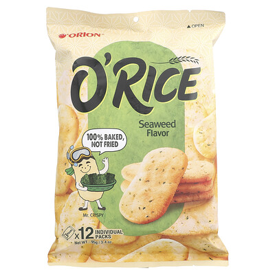 O'rice, Seaweed, 12 Individual Packs