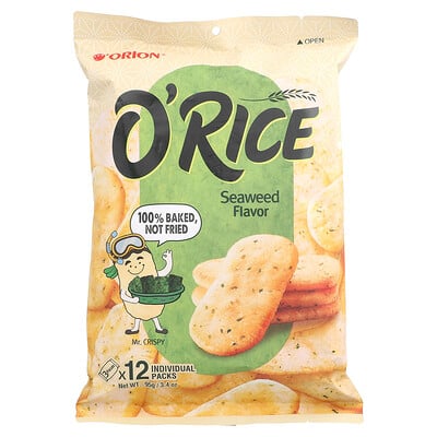 O'rice, Seaweed, 12 Individual Packs