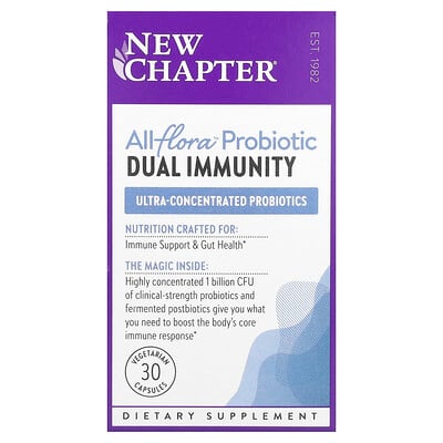 All Flora™ Probiotics, Dual Immunity, 30 Vegetarian Capsules
