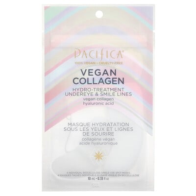 Vegan Collagen, Hydro-treatment Undereye & Smile Lines, 4 Patches