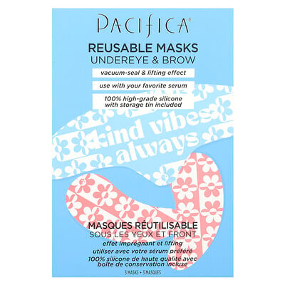 Reusable Undereye & Brow Beauty Masks, 3 Masks
