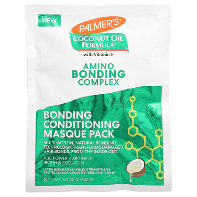 Coconut Oil Formula With Vitamin E, Amino Bonding Complex, Bonding Conditioning Masque Pack