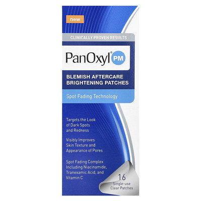 Pm, Blemish Aftercare Brightening Patches, 16 Single-use Clear Patches