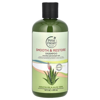 Pure, Smooth & Restore Shampoo, Keratin Oil & Aloe Vera