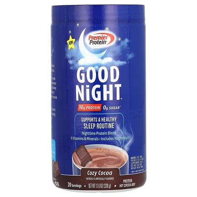 Good Night, Protein Hot Cocoa Mix, Cozy Cocoa