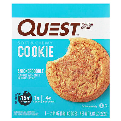 Protein Cookie, Snickerdoodle, 4 Cookies, Each