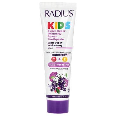 Super Duper Immuni-power Toothpaste, Super Duper Bubble Berry Mint