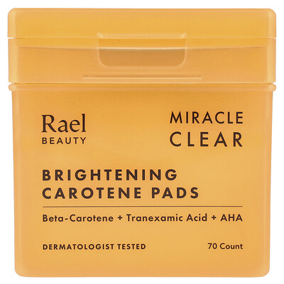 Beauty, Miracle Clear, Brightening Carotene Pads, 70 Count