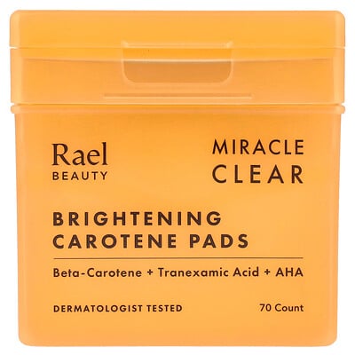 Beauty, Miracle Clear, Brightening Carotene Pads, 70 Count