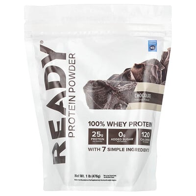 100% Whey Protein Powder, Chocolate, 1 Lb