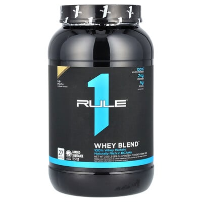 Whey Blend, Protein Powder Drink Mix, Cafe Mocha, 2.02 Lb