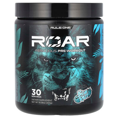 Roar, Ferocious Pre-workout, Blue Razz
