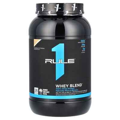 Whey Blend, Protein Powder Drink Mix, Cookies & Creme, 1.95 Lbs