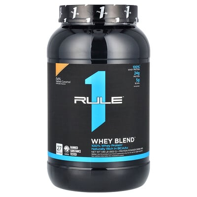Whey Blend, Protein Powder Drink Mix, Lightly Salted Caramel, 1.99 Lb
