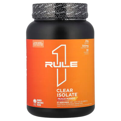 Clear Isolate™, Peach Mango, 1.52 Lb