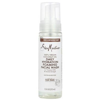 Daily Hydration Foaming Facial Wash, 100% Virgin Coconut Oil