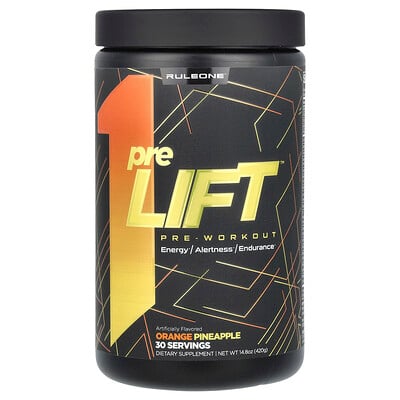 Prelift, Pre-workout, Orange Pineapple