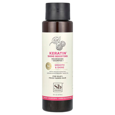 Nourishing Shampoo, Keratin Shine Boosting, For Silky, Frizz-tamed Hair
