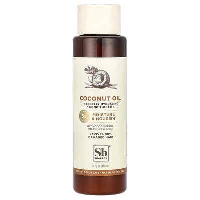 Coconut Oil Conditioner, Moisture & Nourish, Dry, Damaged Hair
