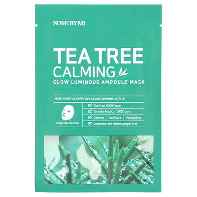 Tea Tree Calming, Glow Luminous Ampoule Beauty Mask, 1 Sheet Mask