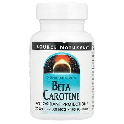 Beta Carotene , 7,500 Mcg, 100 Softgels