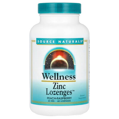 Wellness Zinc Lozenges™, Peach-raspberry, 60 Lozenges