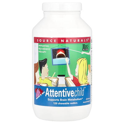 Attentive Child™, Sweet & Tart, 120 Chewable Wafers