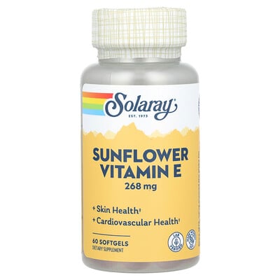 Sunflower Vitamin E, 60 Softgels
