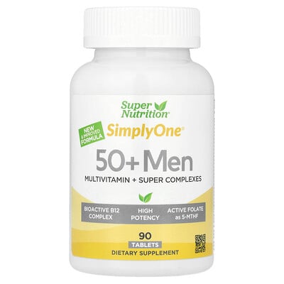Simply One®, Men's 50+ Multivitamin With Super Adaptogens, Greens, Spices, & Antioxidant