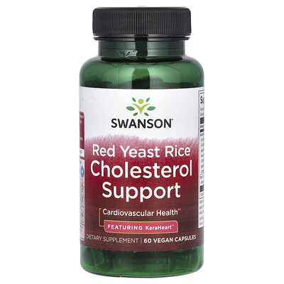 Red Yeast Rice Cholesterol Support, 60 Vegan Capsules