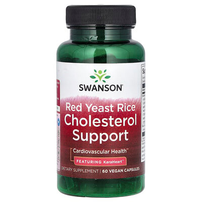 Red Yeast Rice Cholesterol Support, 60 Vegan Capsules