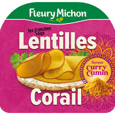Tranches Végétales Lentilles Corail Curry Cumin