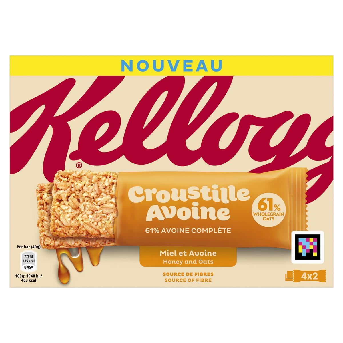 Barres Croustille Avoine Miel
