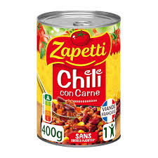 Plat Individuel Chili Con Carne Bœuf
