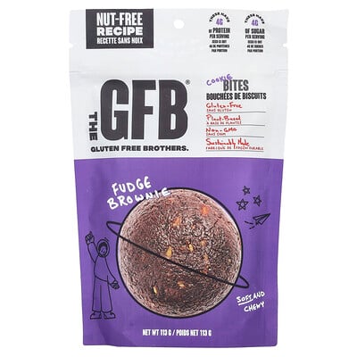 Gluten Free Cookie Bites, Fudge Brownie, 113 G