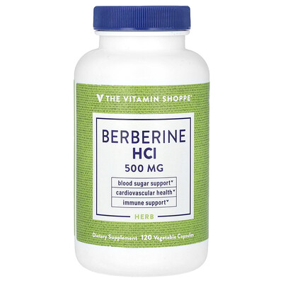 Berberine Hci, 120 Vegetable Capsules