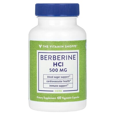 Berberine Hcl, 60 Vegetable Capsules