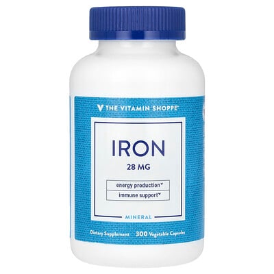 Iron, 300 Vegetable Capsules