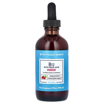 Vitamin B12 With Folic Acid, Raspberry