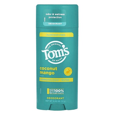 Aluminum Free Deodorant, Coconut Mango