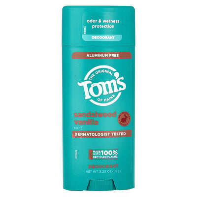 Aluminum Free Deodorant, Sandalwood Vanilla