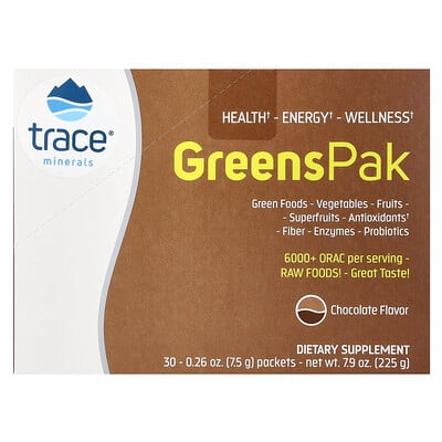 Greens Pak, Chocolate, 30 Packets, Each