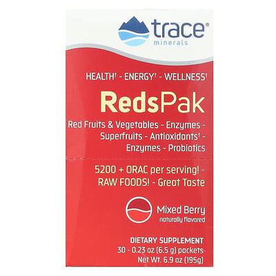 Reds Pak, Mixed Berry, 30 Packets, Each